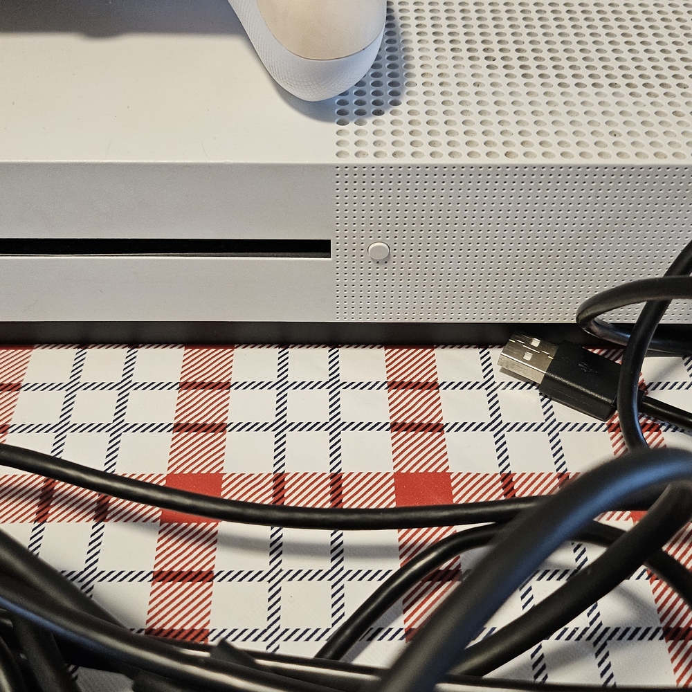 Sleek White Xbox One S by Microsoft